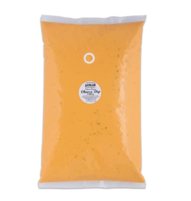 Salsa dip cheddar Bangor, pouch de 3,2 kg